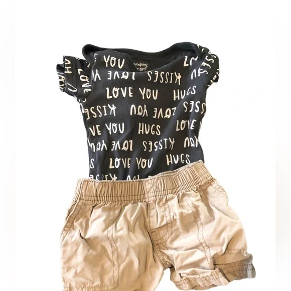 Bundle baby boys 6 months clothes onsies jacket and shorts - Picture 3 of 5